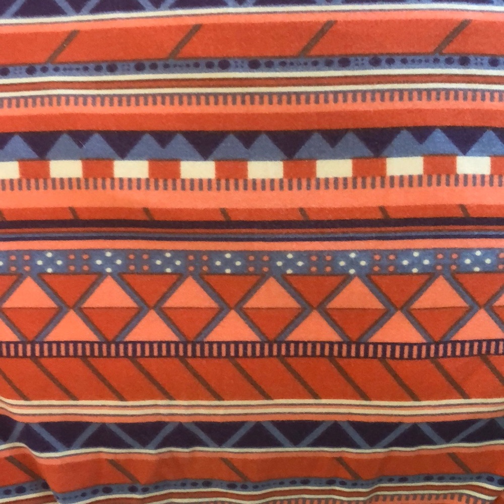 Orange patterned TC leggings